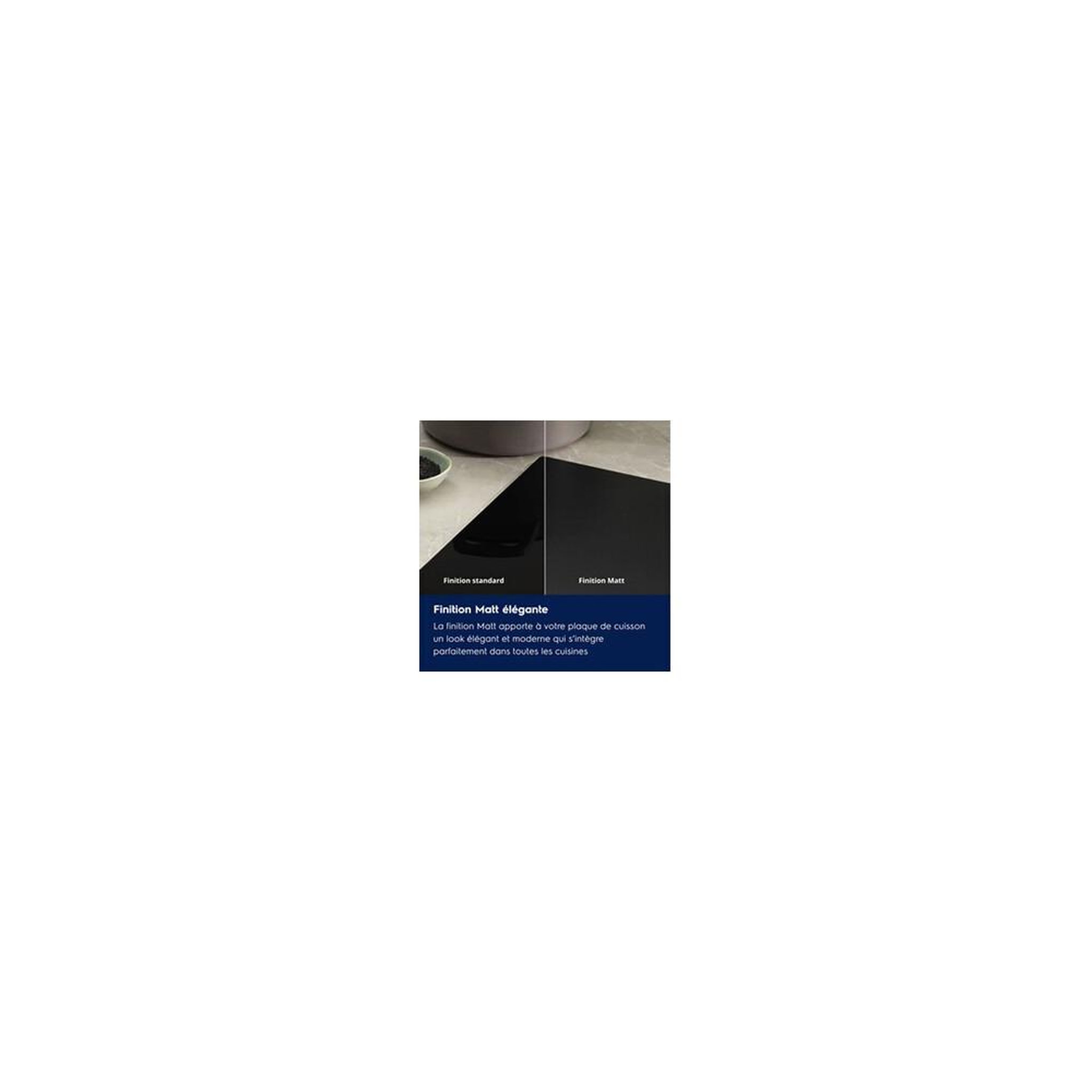 Voir la diapositive 2 : ELECTROLUX Table induction encastrable 3 foyers noir mat electrolux series 300 dab60320cl, commandes tactiles frontales, 9 niveaux de puissance et 3 boosters, verrouillage des commandes, minuteurs individuels