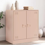 VIDAXL Buffet rose 67x39x73 cm acier