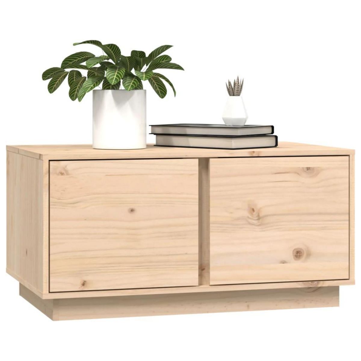 VIDAXL Table basse 80x50x40 cm Bois massif de pin