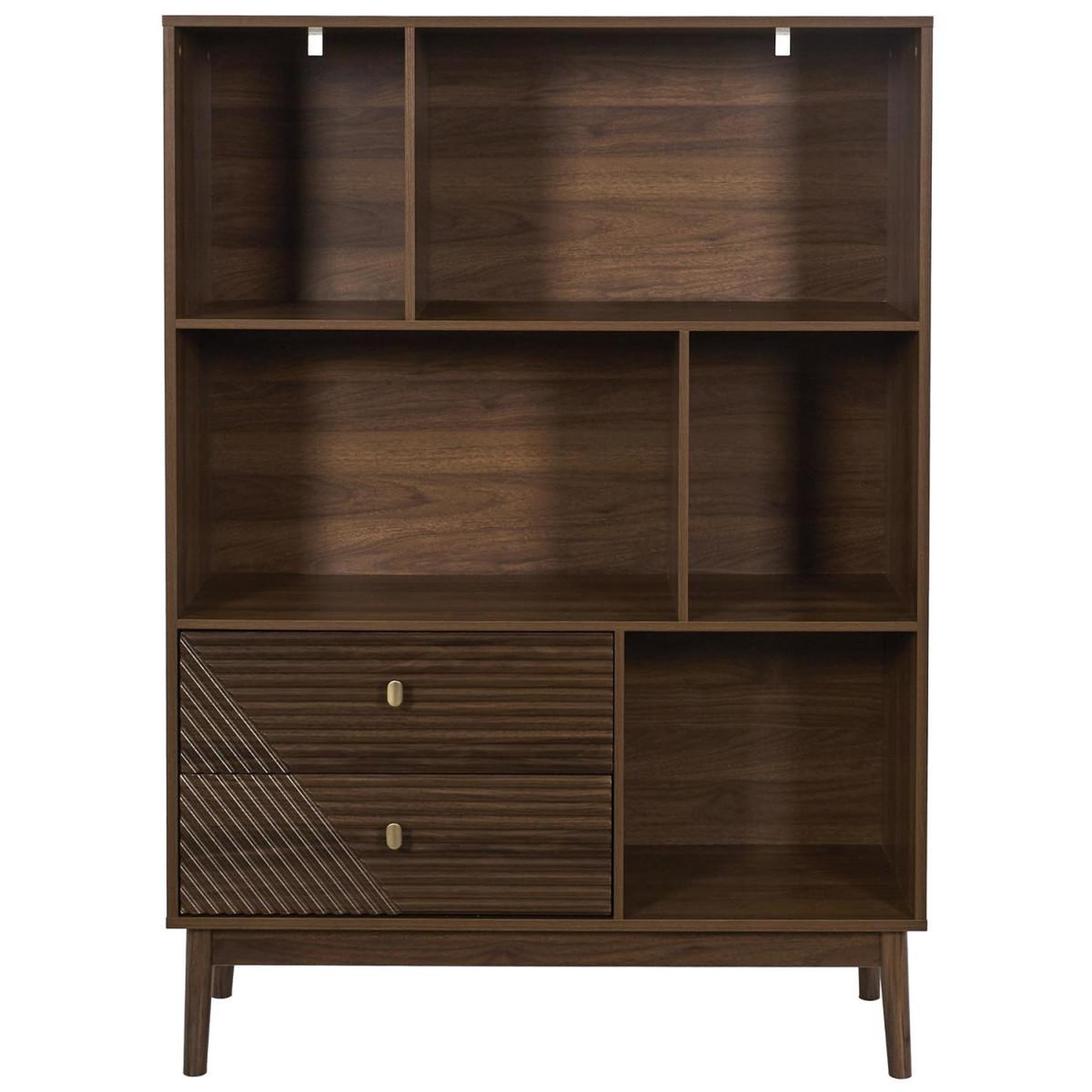 Voir la diapositive 2 : The Home Deco Factory Bibliothèque design  tiffany  140cm marron