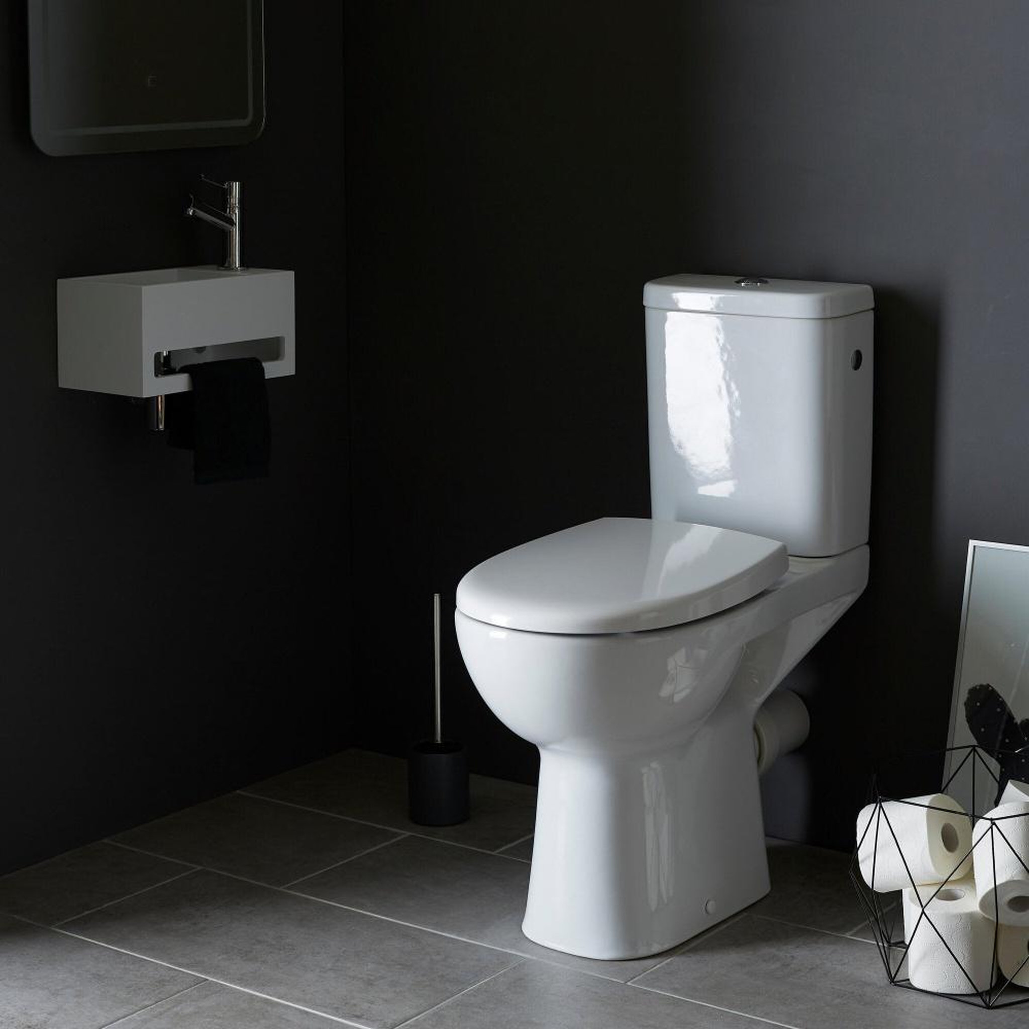 CENTRALE BRICO WC a poser sans bride sortie horizontale etudia 3/6 litre nf godart