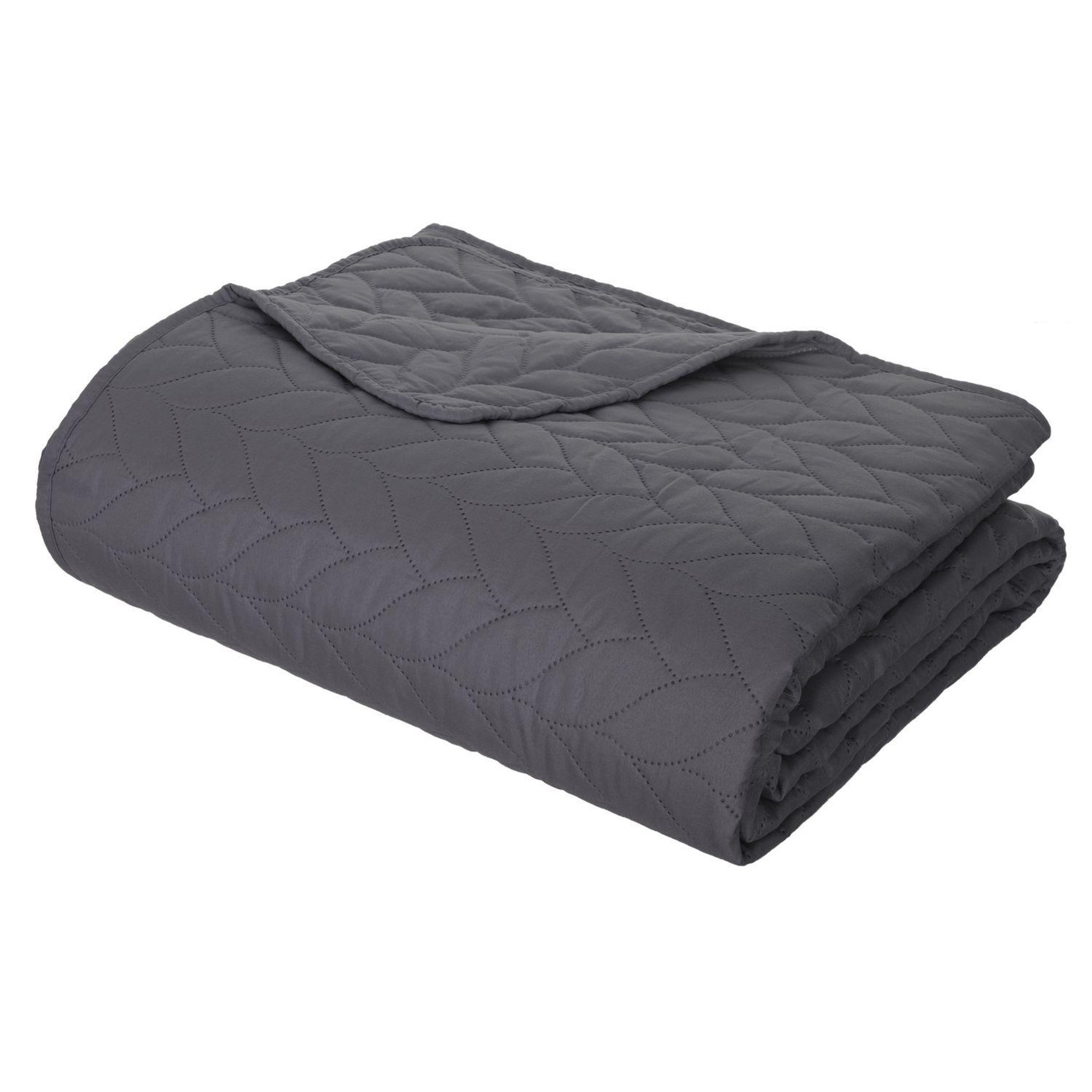Voir la diapositive 3 : ATMOSPHERA Dessus de lit avec 2 taies d'oreillers tressés en polyester