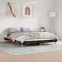 Voir la diapositive 4 : VIDAXL Cadre de lit sans matelas chene fume 160x200 cm bois ingenierie
