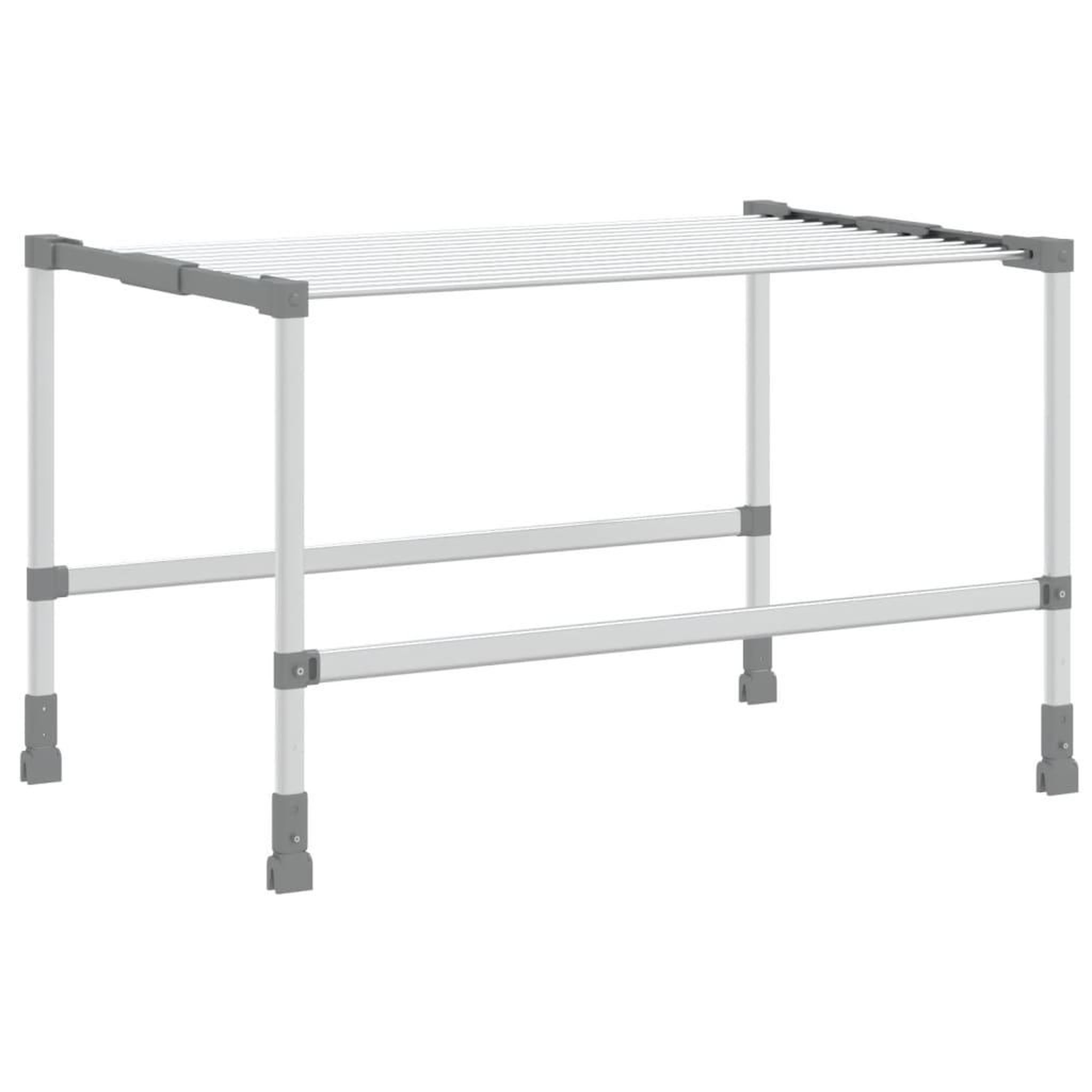 Voir la diapositive 5 : VIDAXL Sechoir a linge 83x(50-55)x(40-85) cm aluminium
