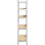 Voir la diapositive 5 : VIDAXL Etagere de rangement 5 niveaux Argente Acier et bois ingenierie