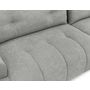 Voir la diapositive 6 : BEST MOBILIER Luzzio - canapé d'angle droit 4 places convertible avec coffre en tissu texturé