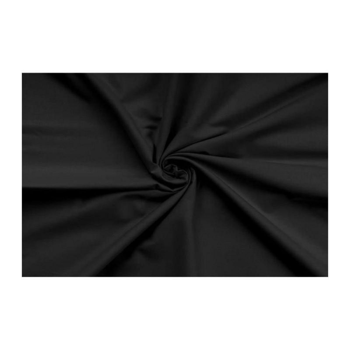 GENERIQUE Parure de lit - 1 housse de couette 220 x 240 cm + 2 taies d'oreiller 60 x 60 cm - 100% coton renforcé - Noir