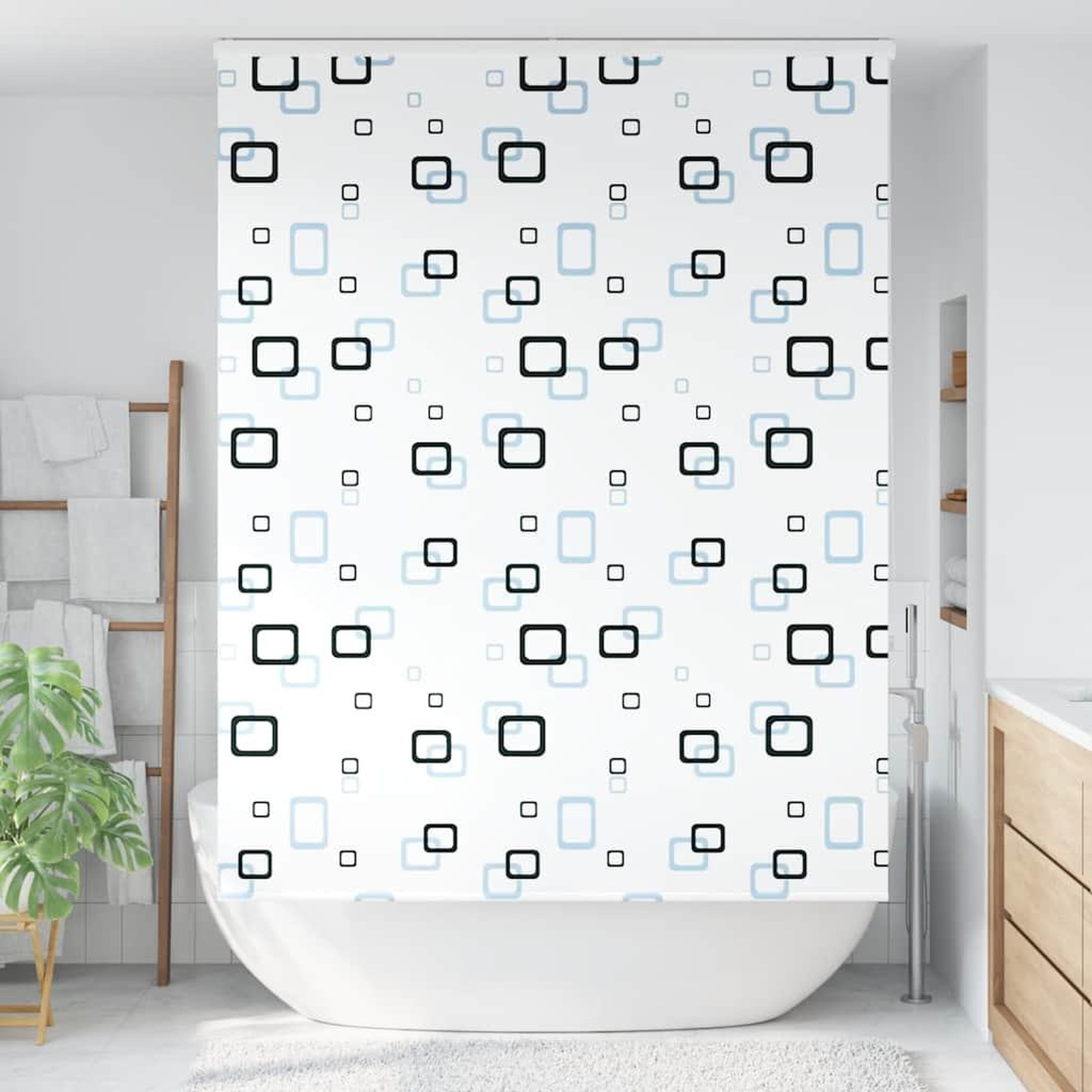 Voir la diapositive 2 : VIDAXL Store enrouleur de douche avec cassette largeur du tissu 156 cm