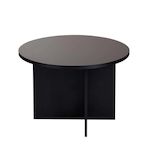 Habitat et Jardin Table basse en bois  Soleil  - 90 x 90 x 40 cm - Bois Noir