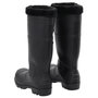 Voir la diapositive 5 : VIDAXL Bottes de pluie avec chaussettes amovibles noir taille 41 PVC