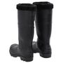 Voir la diapositive 5 : VIDAXL Bottes de pluie avec chaussettes amovibles noir taille 41 PVC