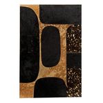 Paris Prix Tableau Déco en Cuir  Opalo  40x60cm Noir & Or