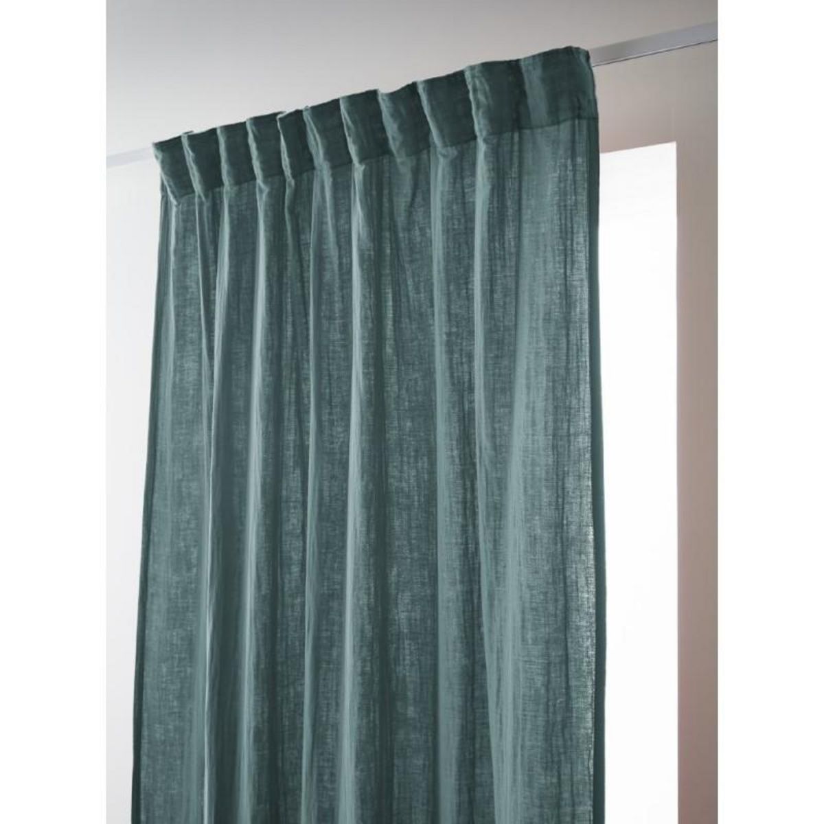 L EFFET PAPILLON Lot de 2 rideaux galon fronceur Gaïa 140 x 240 cm Gaze ...