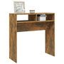Voir la diapositive 4 : VIDAXL Table console Chêne fumé 78x30x80 cm Bois d ingénierie