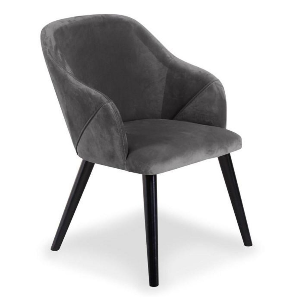 Paris Prix Lot de 20 Fauteuils en Velours  Yugnat  85cm Gris