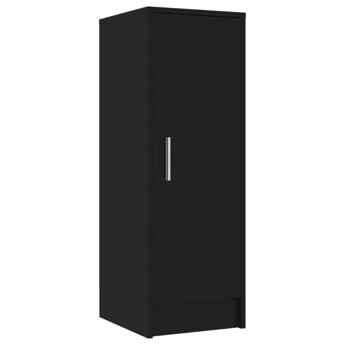 VIDAXL Armoire a chaussures Noir 32x35x92 cm Bois d'ingenierie