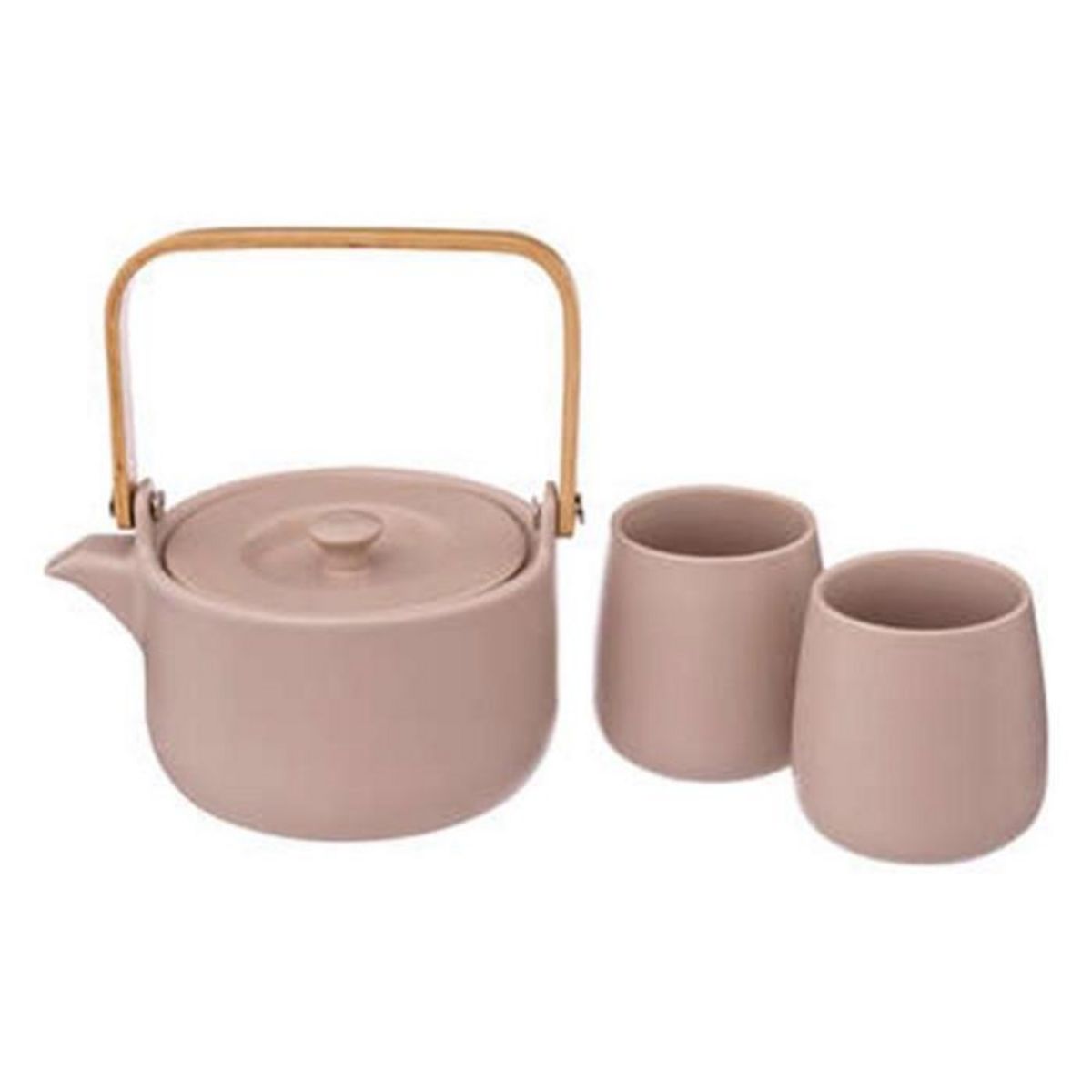 Paris Prix Théière & 2 Mugs  Teapot  50cl Rose