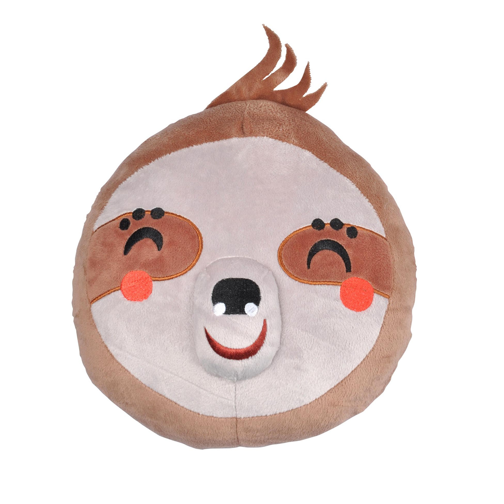 Eden Coussin rond peluche paresseux 25 cm