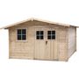 Voir la diapositive 1 : Habitat et Jardin Abri de jardin en bois 14m²  Oz  - 388 x 298 x 225 cm - 28 mm