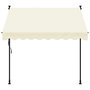Voir la diapositive 3 : VIDAXL Auvent retractable creme 200x150 m tissu et acier