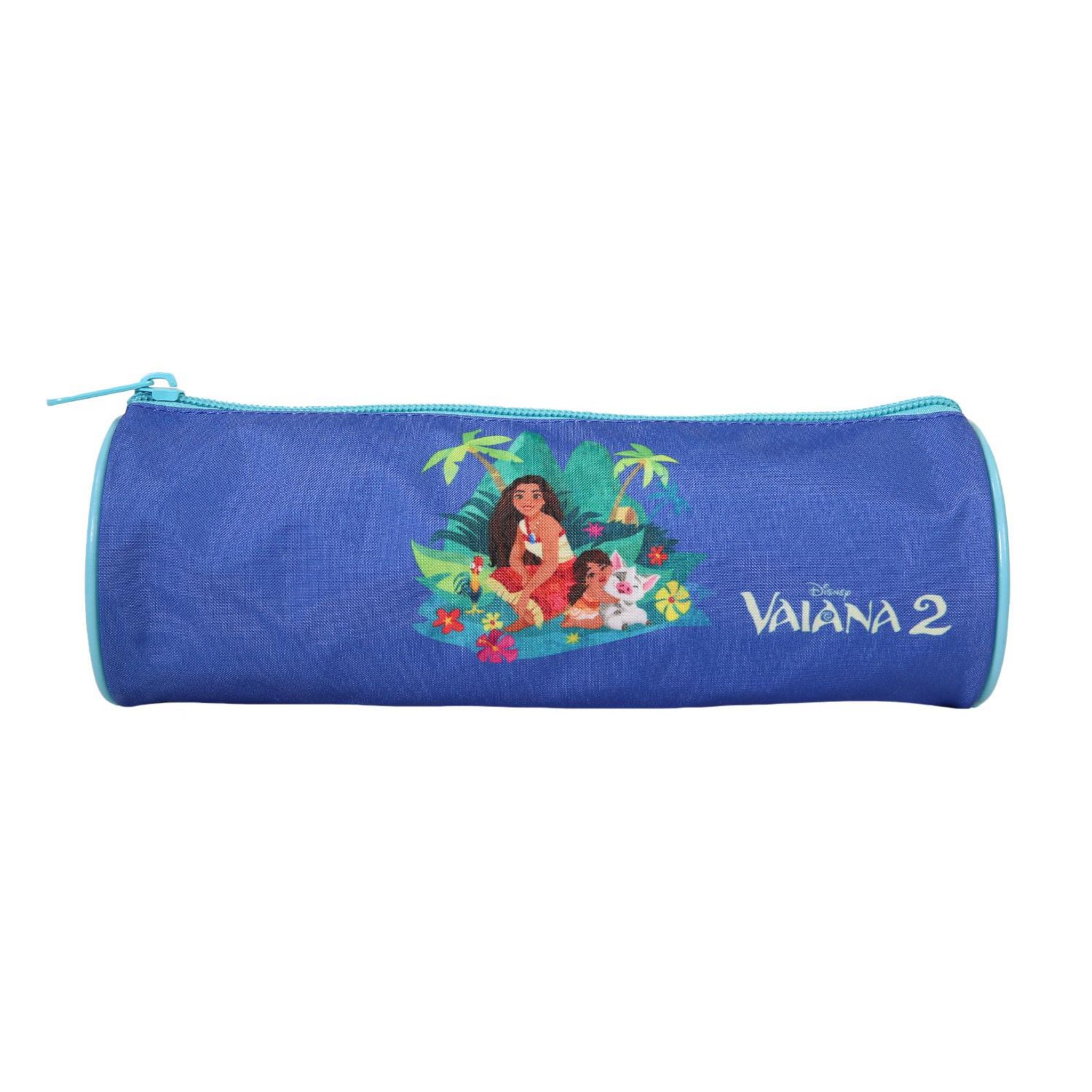 Trousse Scolaire Ronde Barbapapa – Bleue, Polyester – Dimensions 22x7x7cm, Zip – Pour Maternelle, Primaire