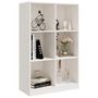 Voir la diapositive 4 : VIDAXL Bibliotheque Blanc 70x33x110 cm Bois de pin massif