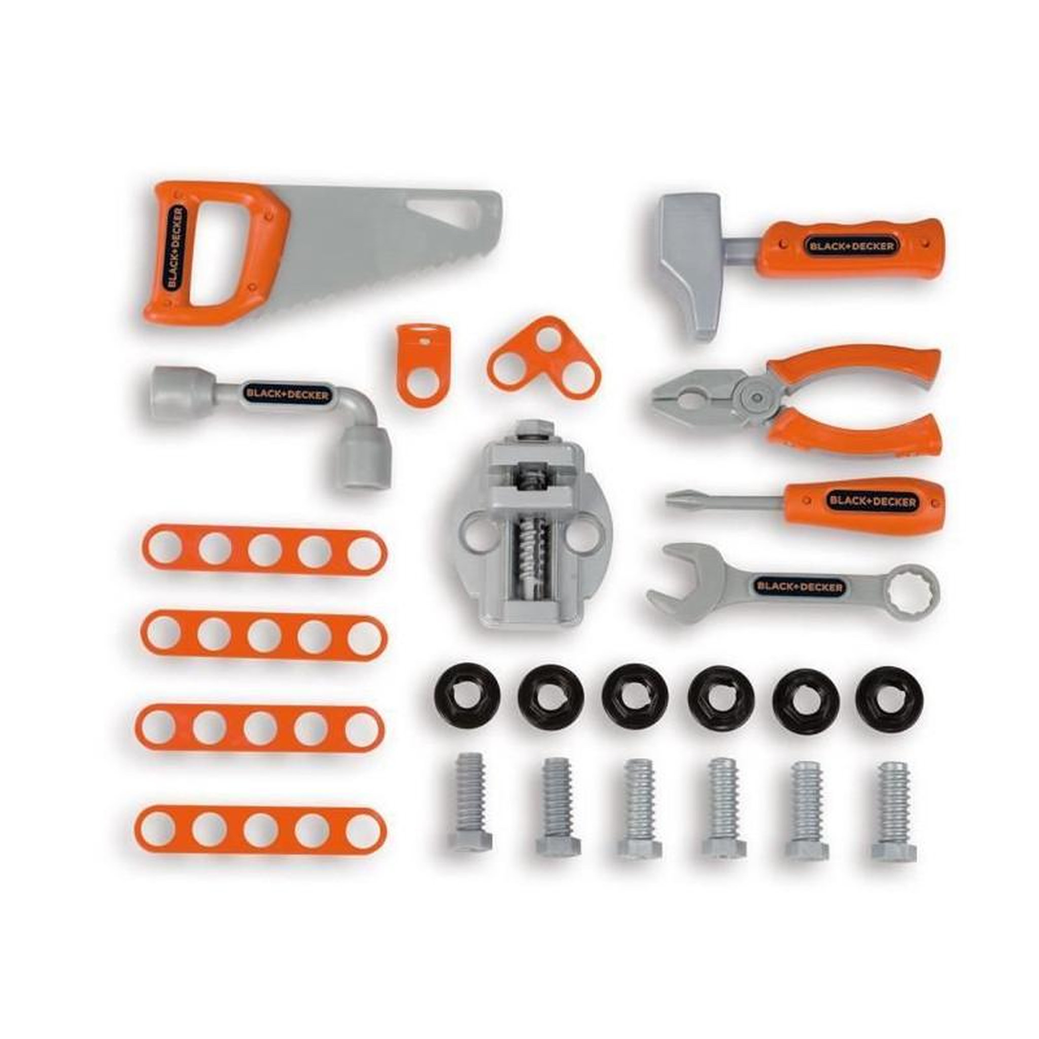 Voir la diapositive 3 : SMOBY Smoby - Black and Decker -Etabli Bricolo Smart - Jeu d'imitation - Mallette qui se transforme en établi - 33 accessoires inclus