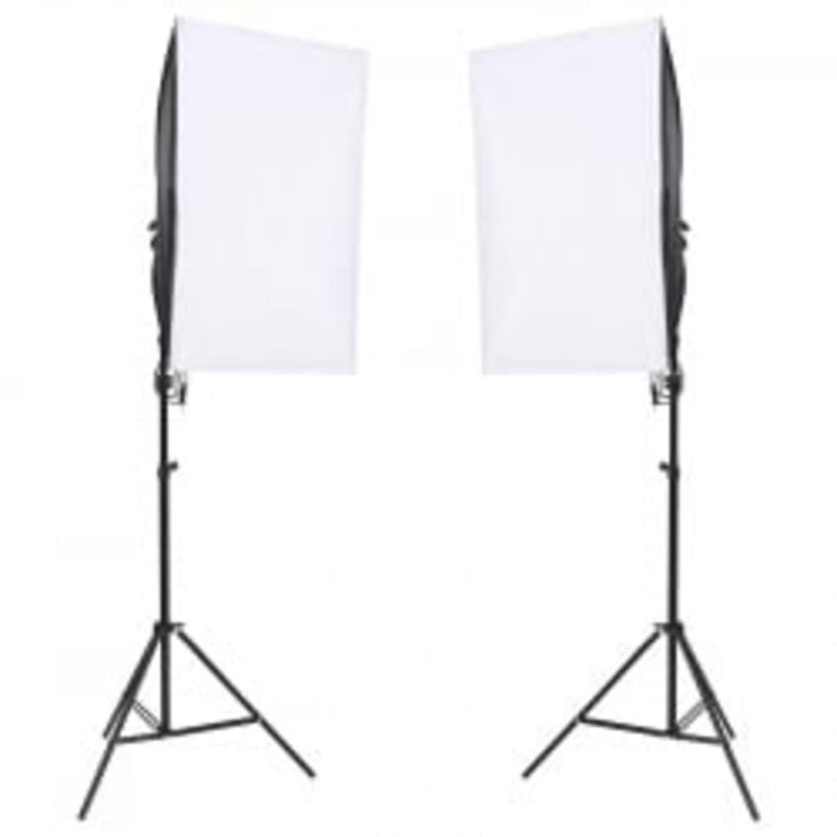 VIDAXL Kit de studio photo avec eclairage toile de fond et reflecteur