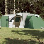 VIDAXL Tente familiale a dome 12 personnes vert impermeable