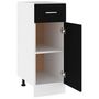 Voir la diapositive 5 : VIDAXL Armoire de plancher a tiroir Noir 30x46x81,5 cm Agglomere