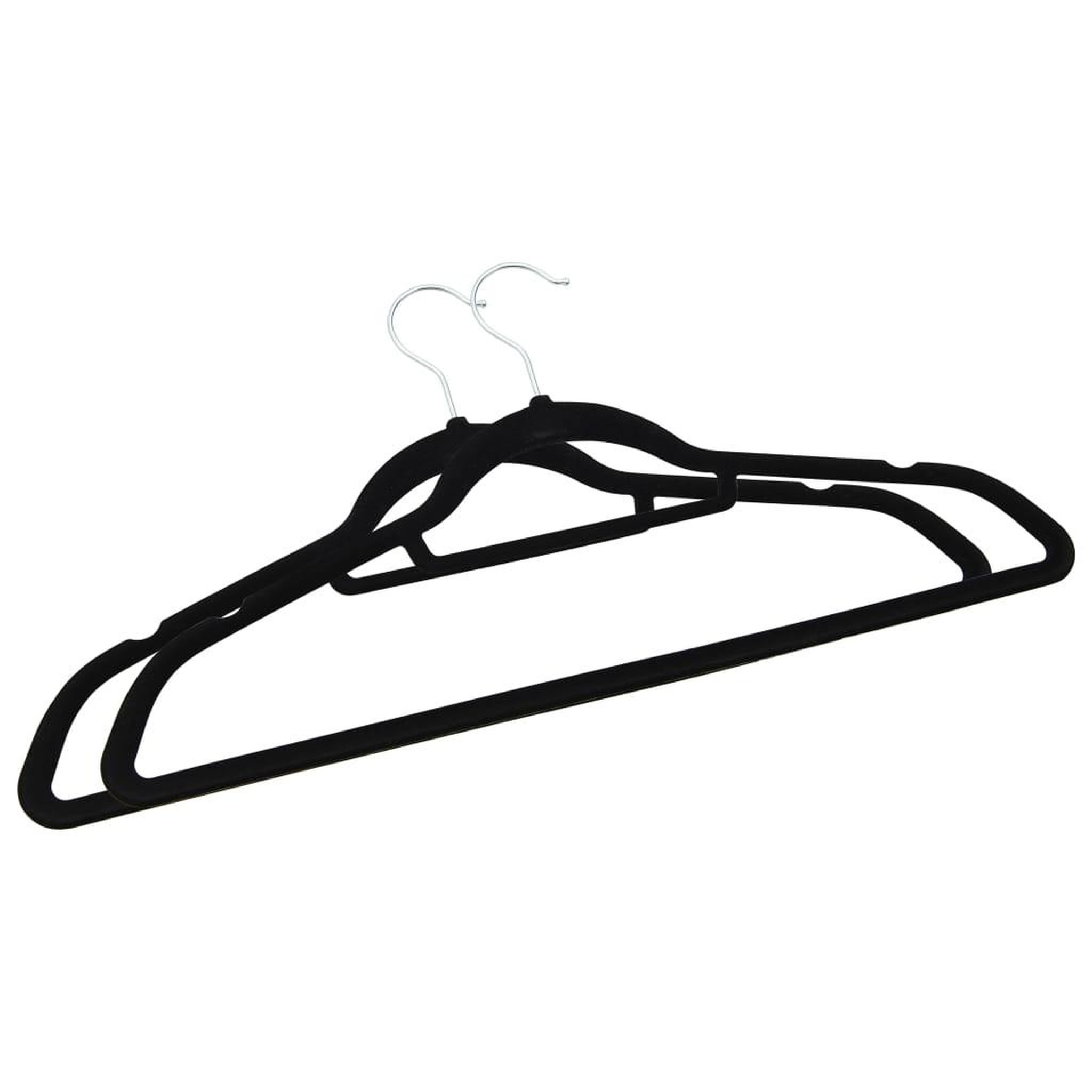 Voir la diapositive 4 : VIDAXL Cintres antiderapants 100 pcs Noir Velours