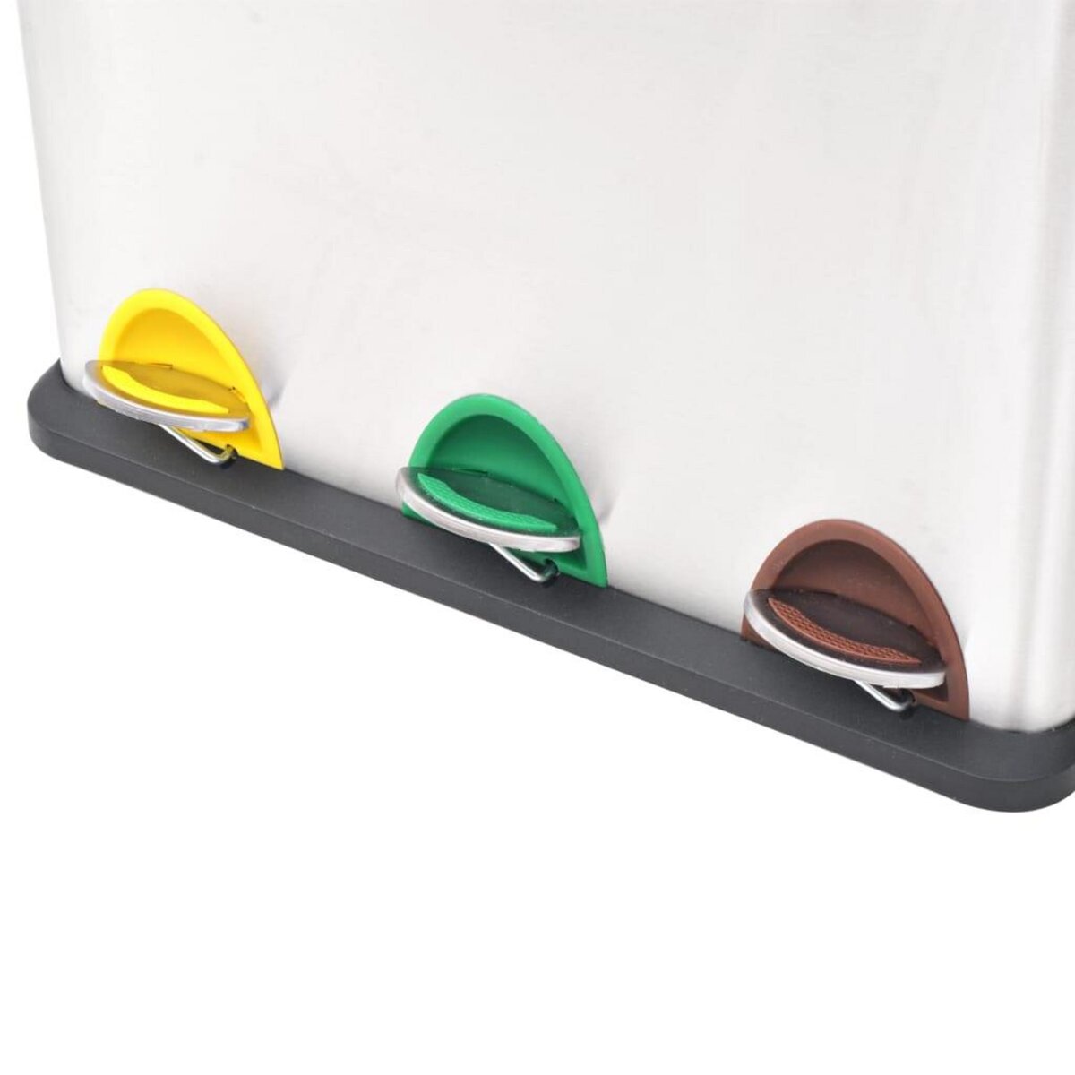 VIDAXL Poubelle a ordures Acier inoxydable 24 L