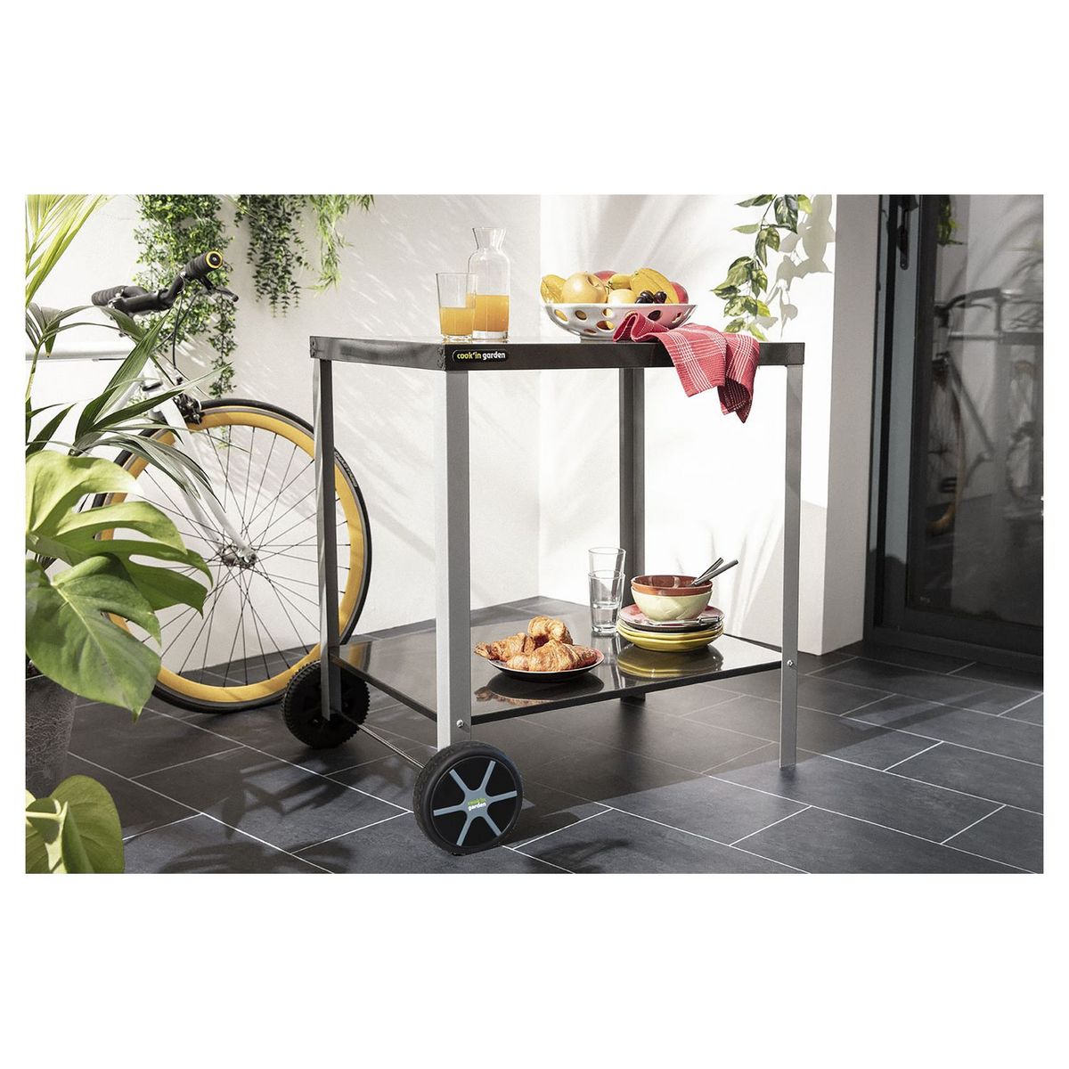 COOK'IN GARDEN Desserte - 75x55cm - Métal - MEDIA 