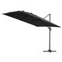 Voir la diapositive 2 : Habitat et Jardin Parasol jardin déporté alu  Sun 3  3 x 3 m - Noir