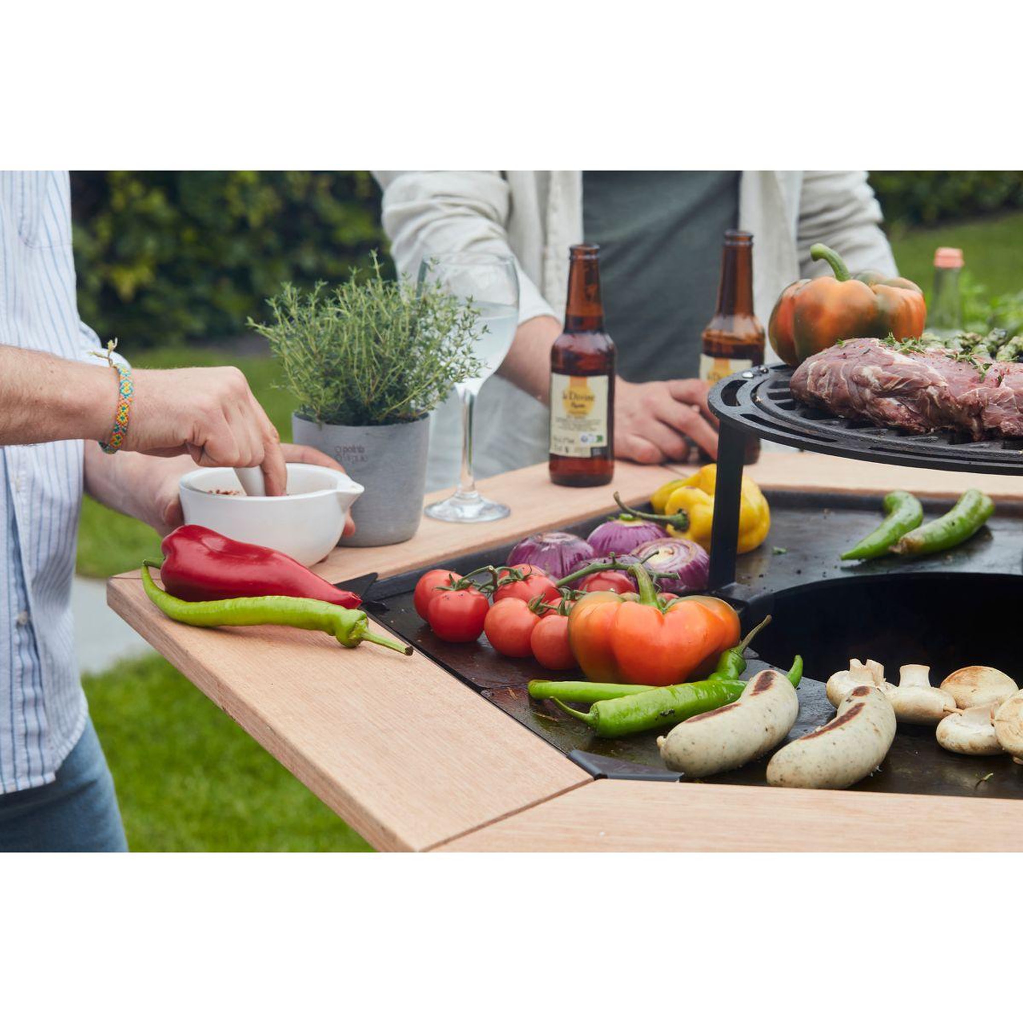 Voir la diapositive 2 : BARBECOOK Tablette barbecue d appoint pour nestor fsc