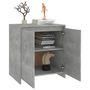Voir la diapositive 5 : VIDAXL Buffet Gris beton 70x41x75 cm Bois d'ingenierie