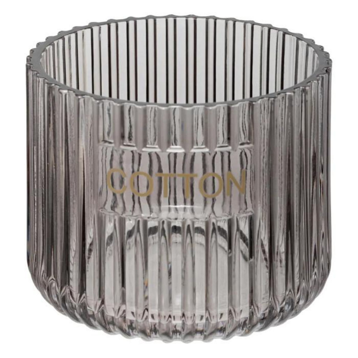 FIVE Pot à Coton en Verre  Glass  10cm Gris