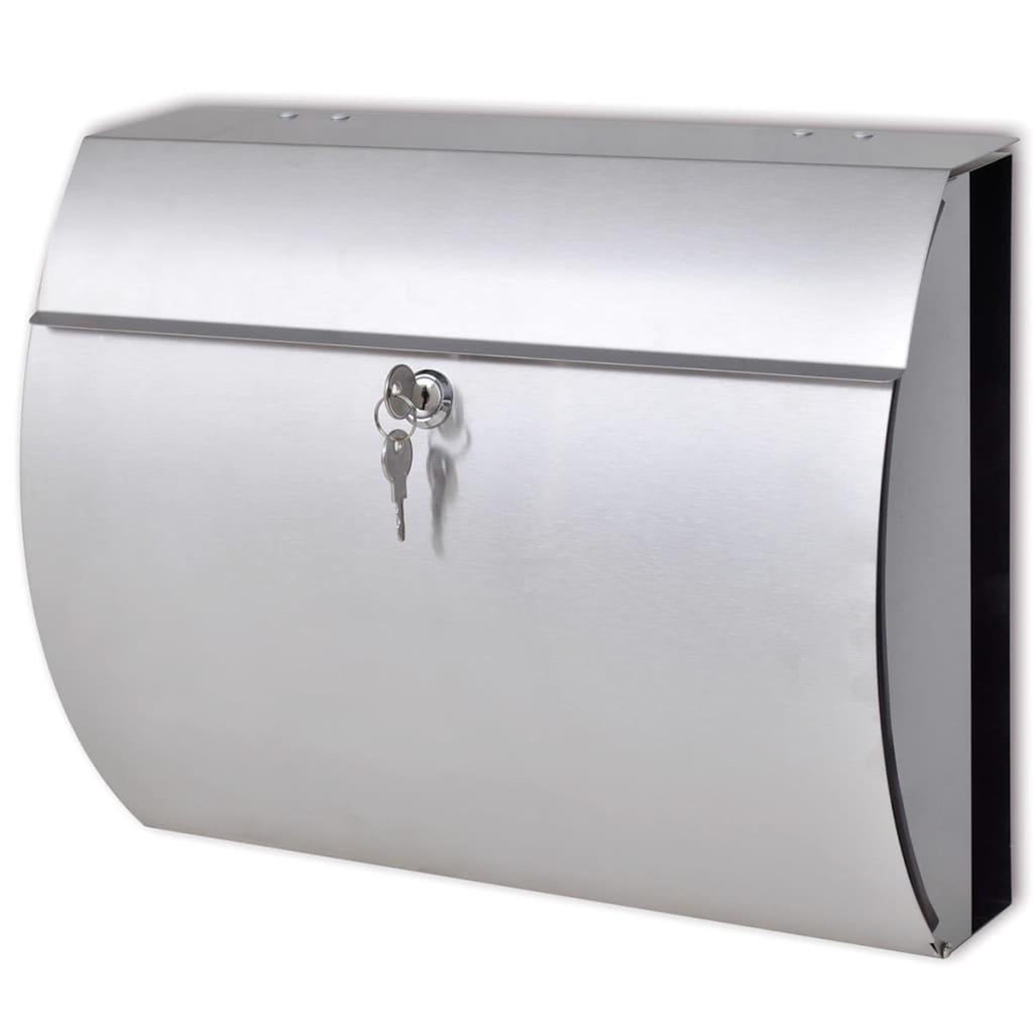VIDAXL Boîte aux lettres en acier inoxydable