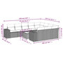 Voir la diapositive 3 : VIDAXL Salon de jardin 11 pcs avec coussins gris clair resine tressee