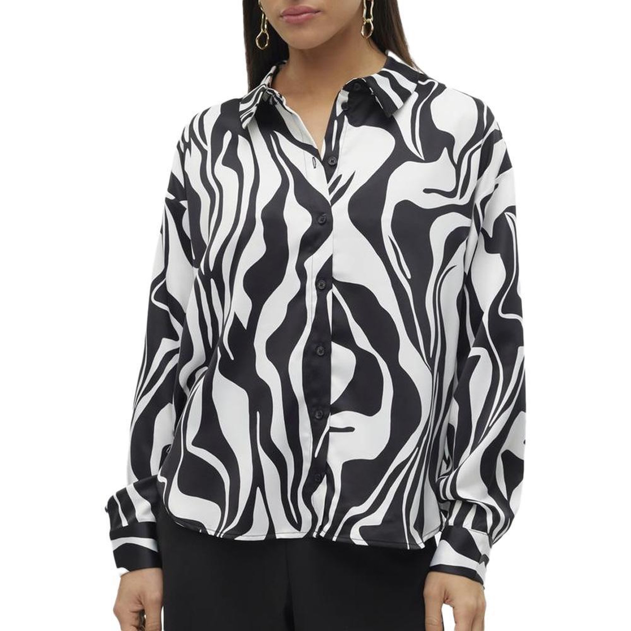 Vero Moda Chemise e/Blanche Femme Vero  oda  erle. Coloris disponibles : Noir