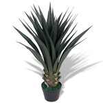 VIDAXL Plante artificielle avec pot Yucca 85 cm Vert