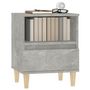 Voir la diapositive 4 : VIDAXL Table de chevet Gris beton 40x35x50 cm
