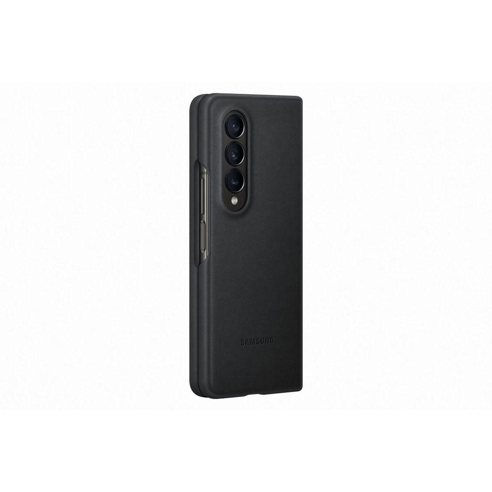 Voir la diapositive 3 : Samsung Coque z fold 4 cuir noir