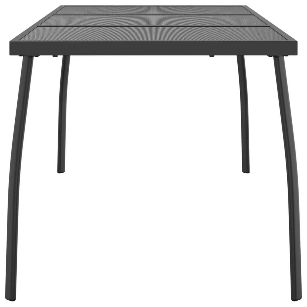 VIDAXL Table de jardin anthracite 165x80x72 cm Treillis d'acier