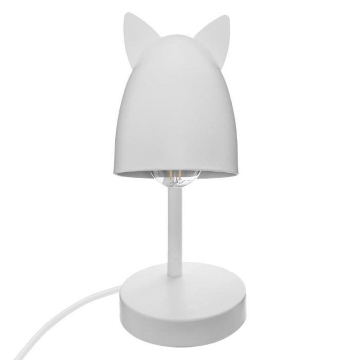 Atmosphera Kids Lampe à Poser en Métal  Oreilles  31cm Blanc