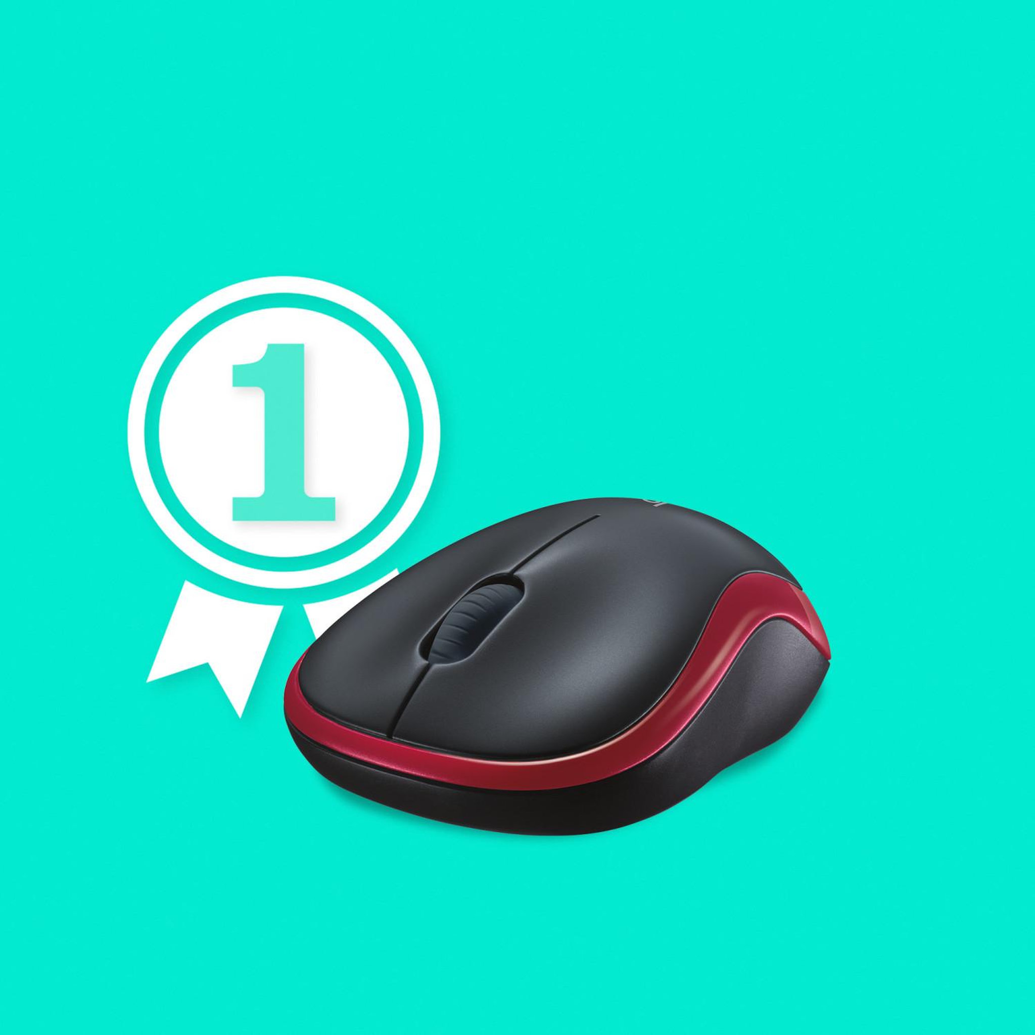 Voir la diapositive 3 : Logitech Logitech m185 souris ambidextre rf sans fil optique 1000 dpi