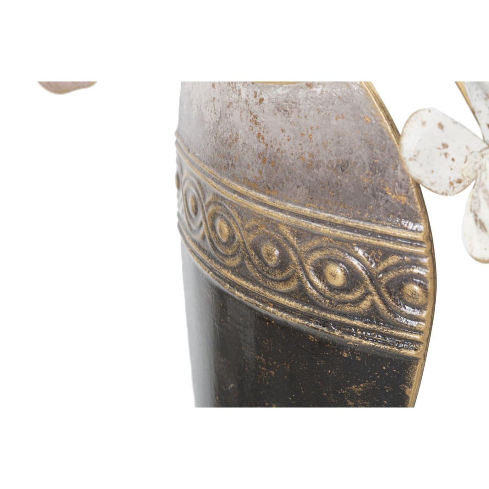 Voir la diapositive 4 : Paris Prix Décoration murale en métal  vase  87cm multicolore