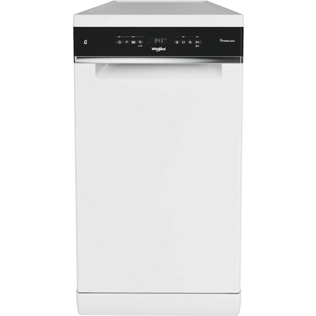 Whirlpool Lave vaisselle 45 cm WSFO3O34PF 6ème Sens