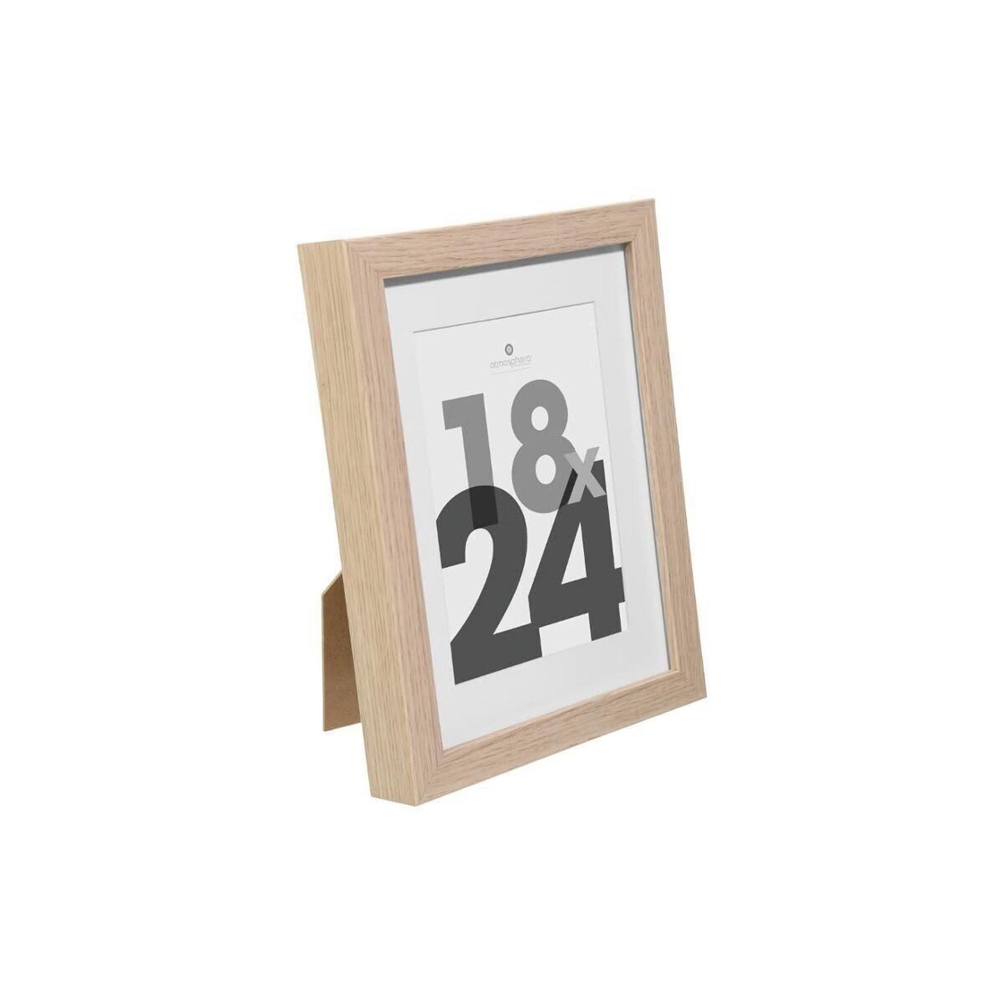 Voir la diapositive 2 : ATMOSPHERA Cadre photo bois  eva  18x24cm naturel