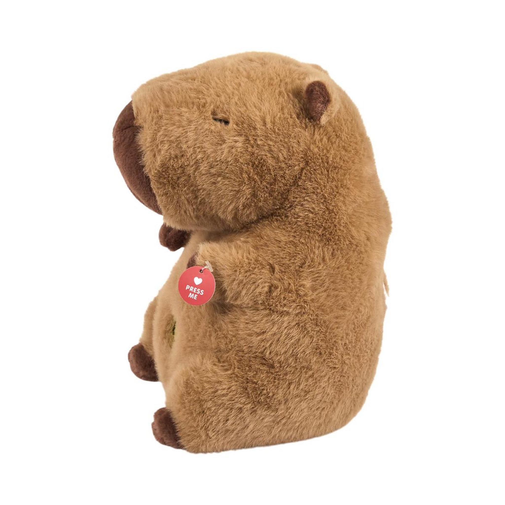 Voir la diapositive 4 : Jeux 2 momes Peluche animée capybara  ronfleur  25cm marron